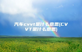 汽车cvvt是什么意思(CVVT是什么意思)