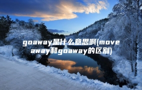 goaway是什么意思啊(moveaway和goaway的区别)